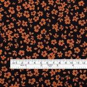 Night Floral Cotton - Dark Navy / Rust