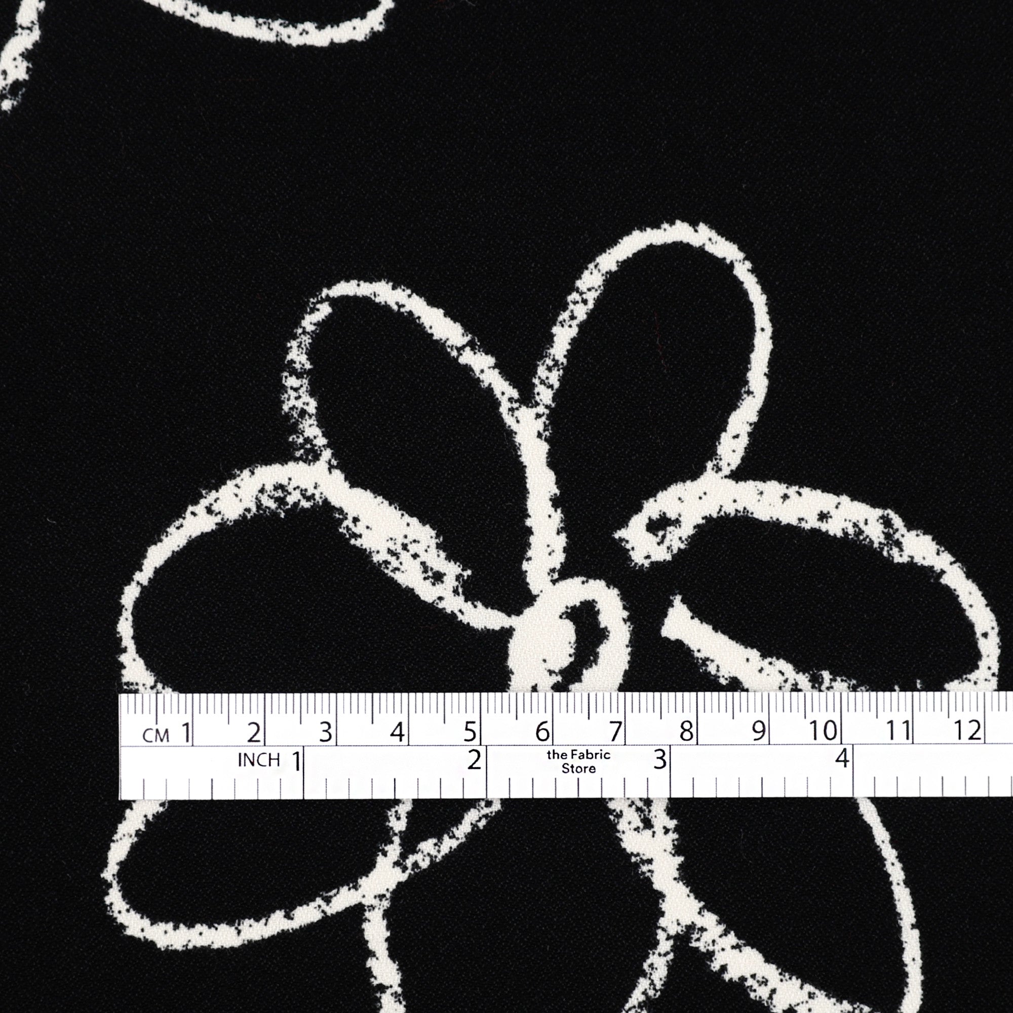 Viscose Crepe - Crayon Flowers