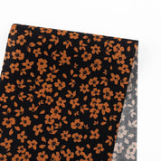 Night Floral Cotton - Dark Navy / Rust