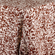 Floral Vines Silk Crepe De Chine - Maple