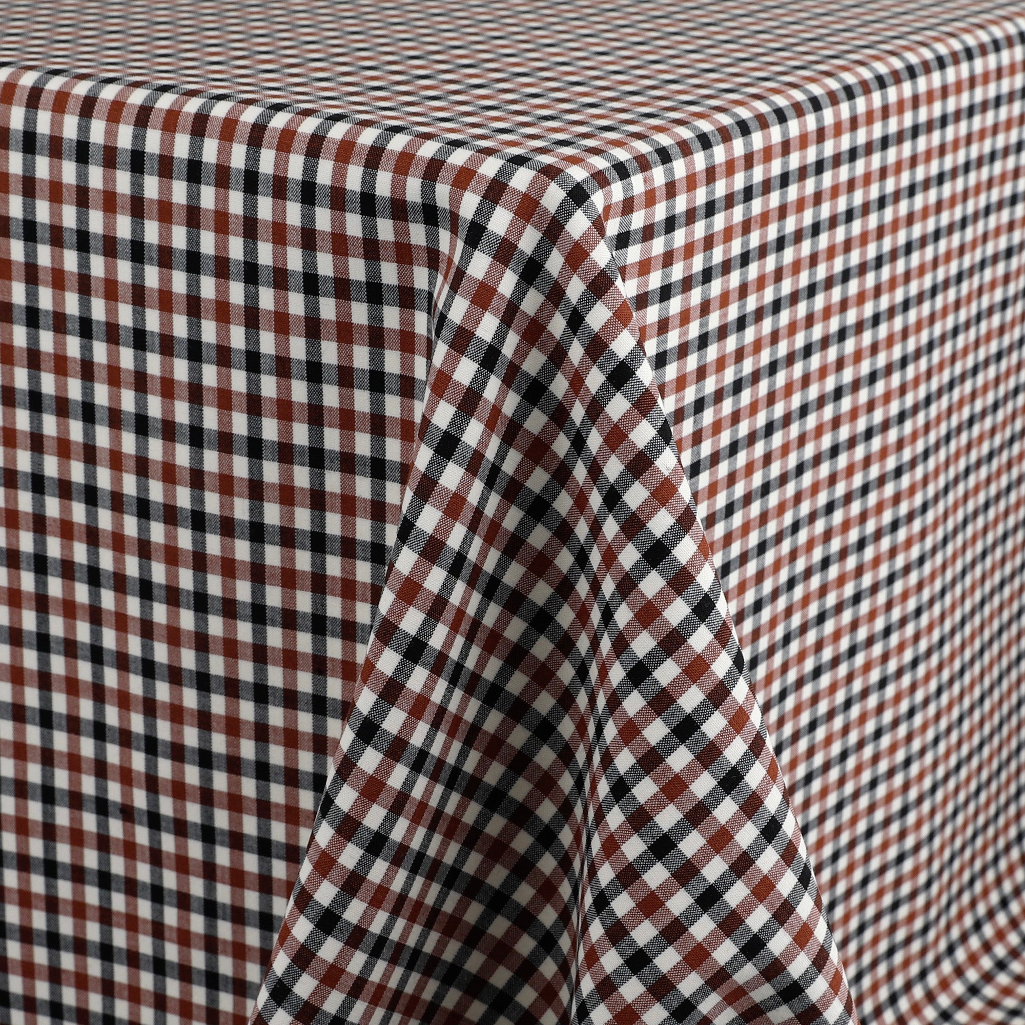 Country Plaid Wool Blend - Brown/Black