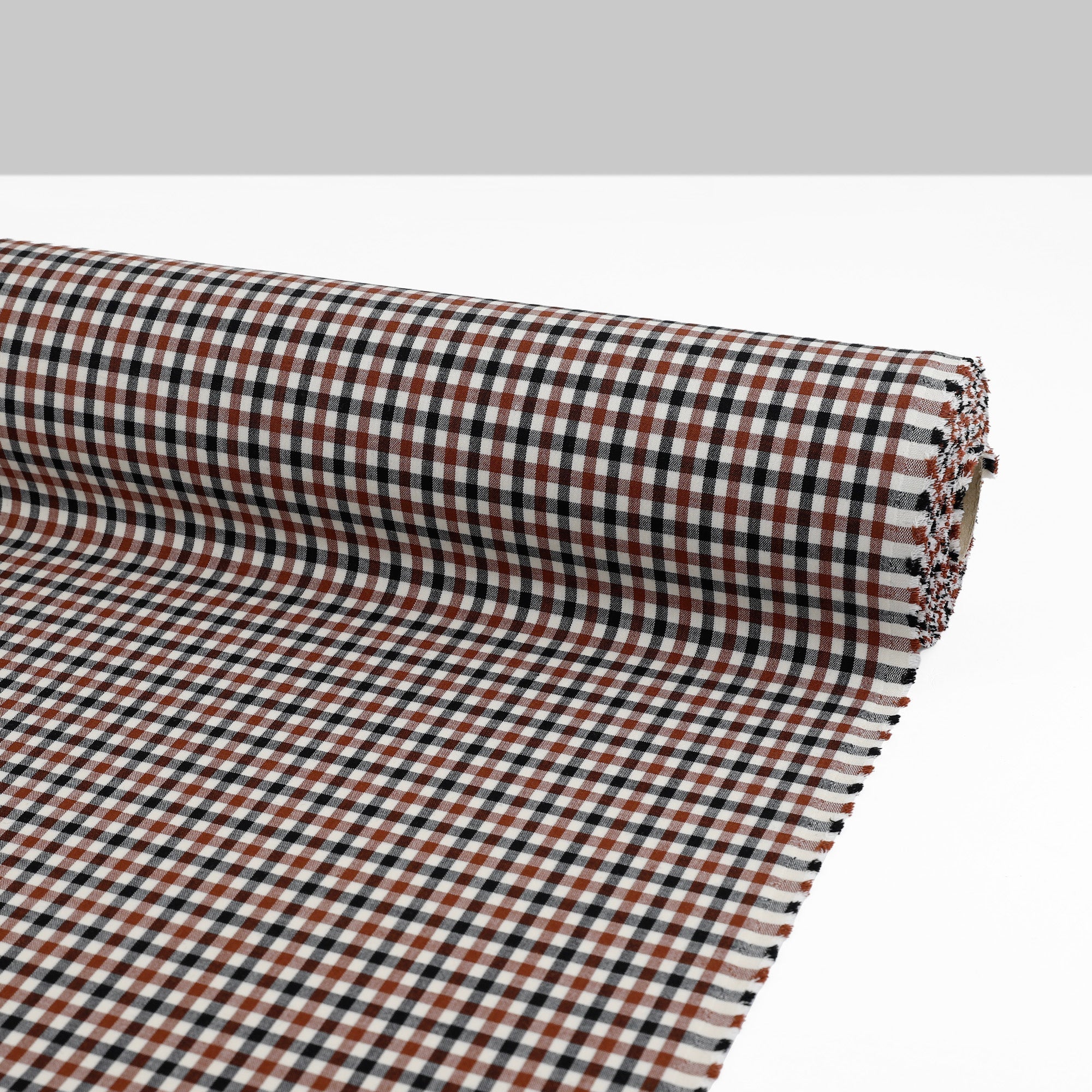 Country Plaid Wool Blend - Brown/Black