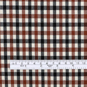 Country Plaid Wool Blend - Brown/Black