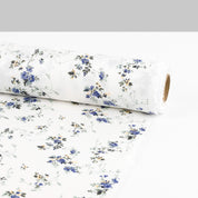 Flirty Floral Linen - Periwinkle