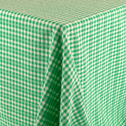 Cotton Poly Gingham - Kelly Green