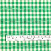 Cotton Poly Gingham - Kelly Green