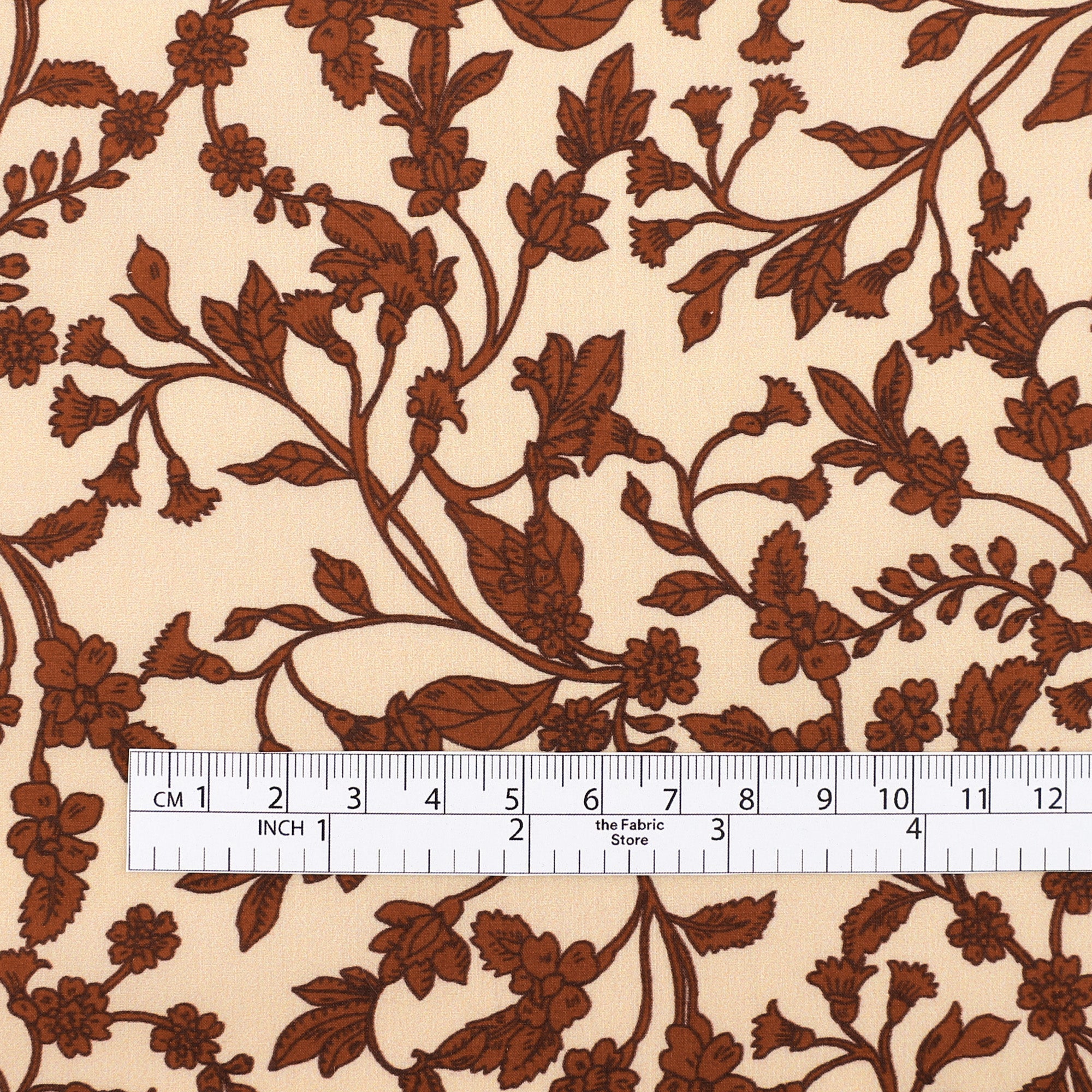 Floral Vines Organic Cotton - Maple
