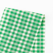 Cotton Poly Gingham - Kelly Green