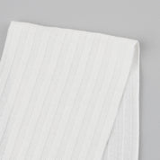 Wide Piqué Cotton Rib - Snow