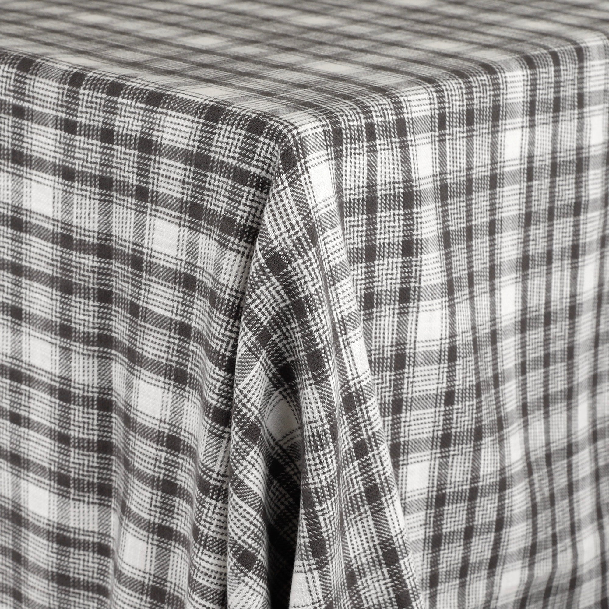 Brushed Plaid Cotton - Stone