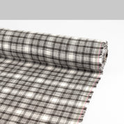 Brushed Plaid Cotton - Stone