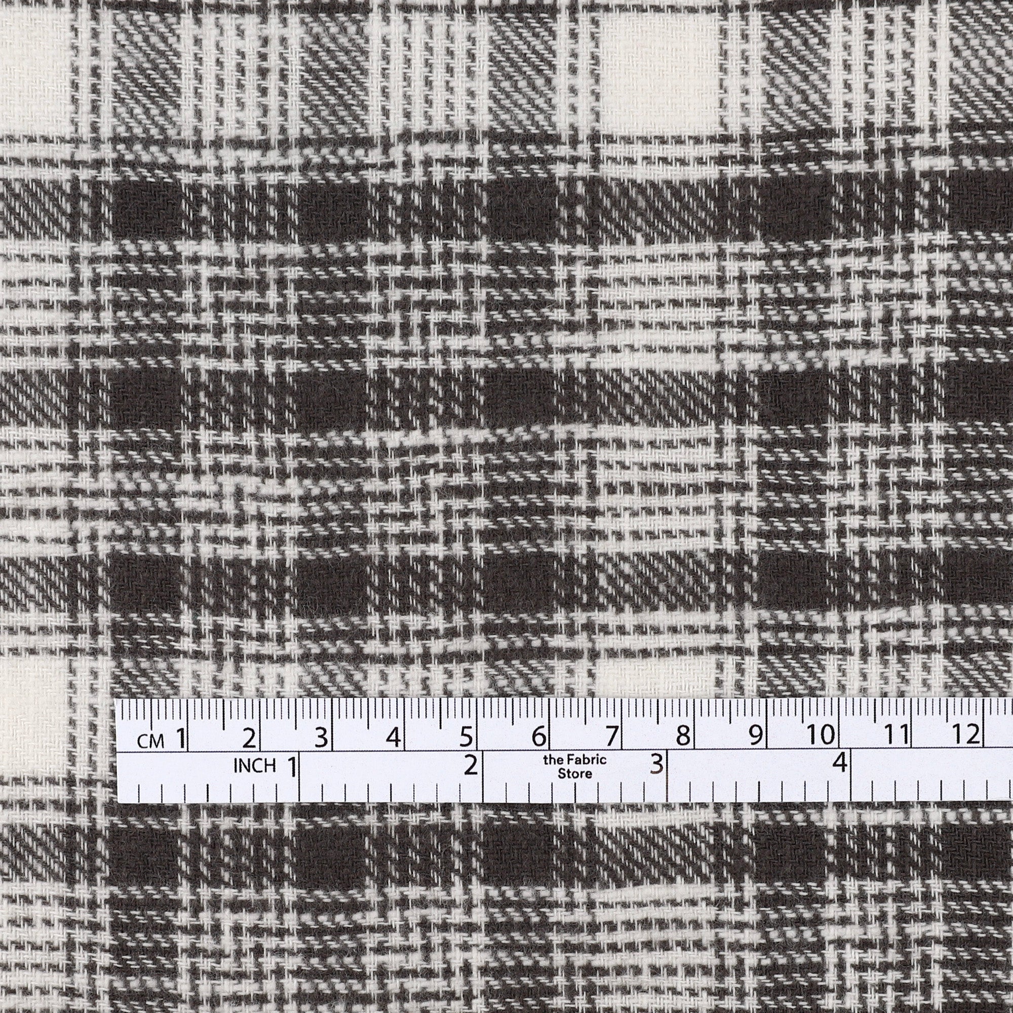 Brushed Plaid Cotton - Stone