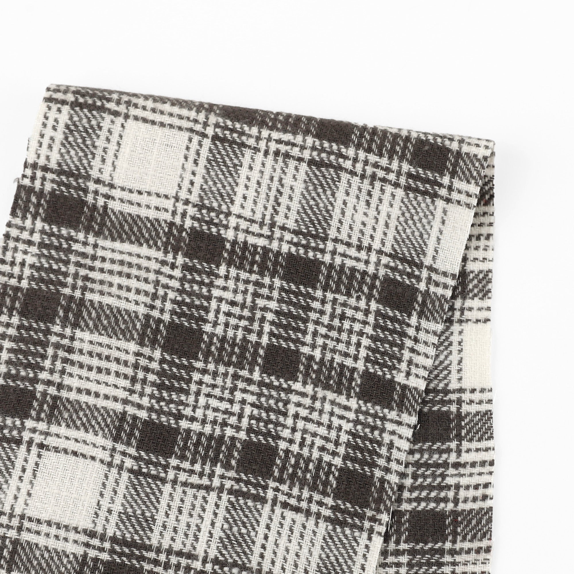 Brushed Plaid Cotton - Stone