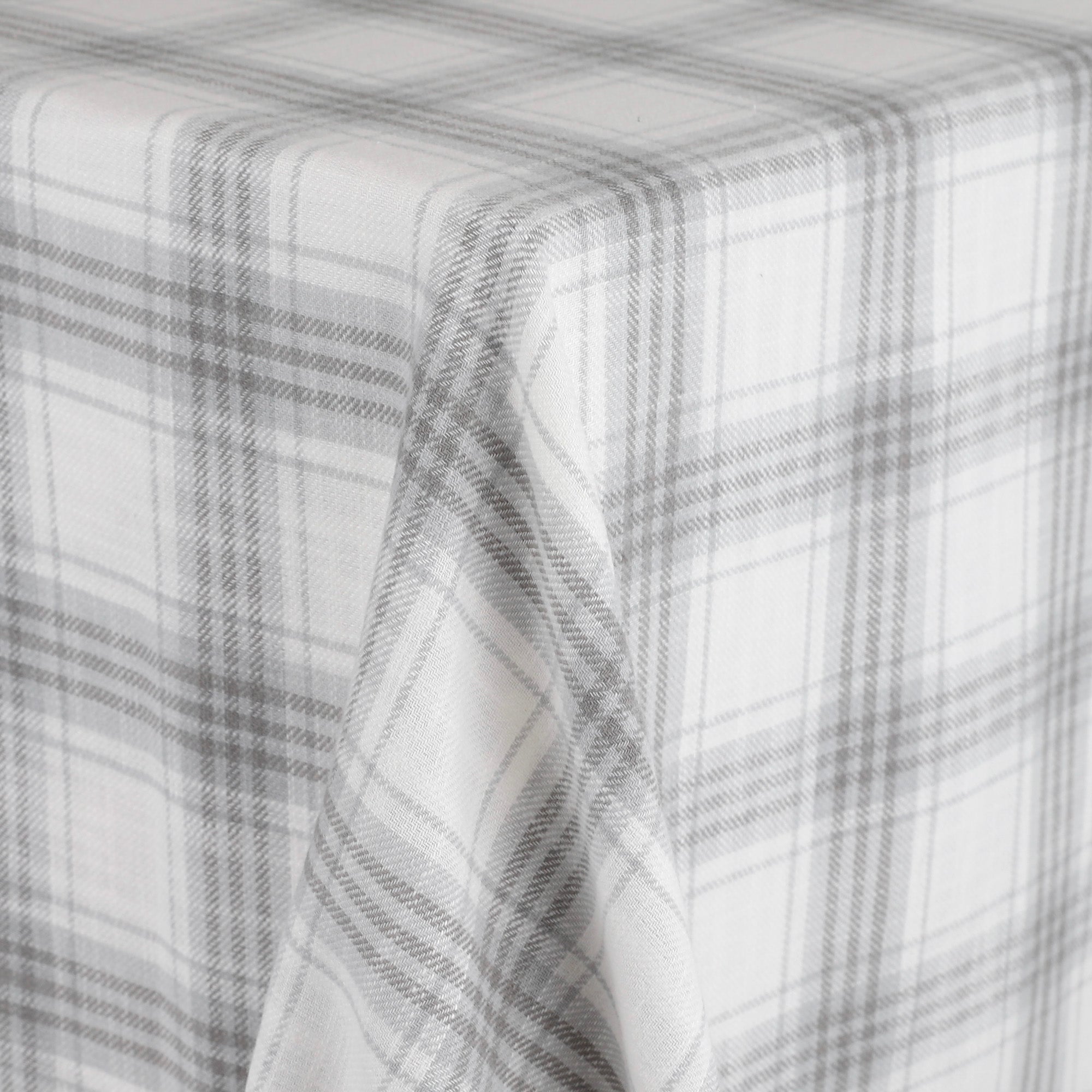Brushed Plaid Cotton - Dove