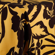 Palm Silk Crepe De Chine - Banana Choc