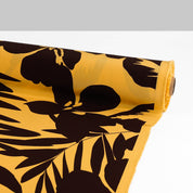 Palm Silk Crepe De Chine - Banana Choc