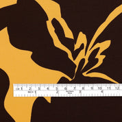 Palm Silk Crepe De Chine - Banana Choc
