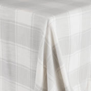 Brushed Plaid Cotton - Snow