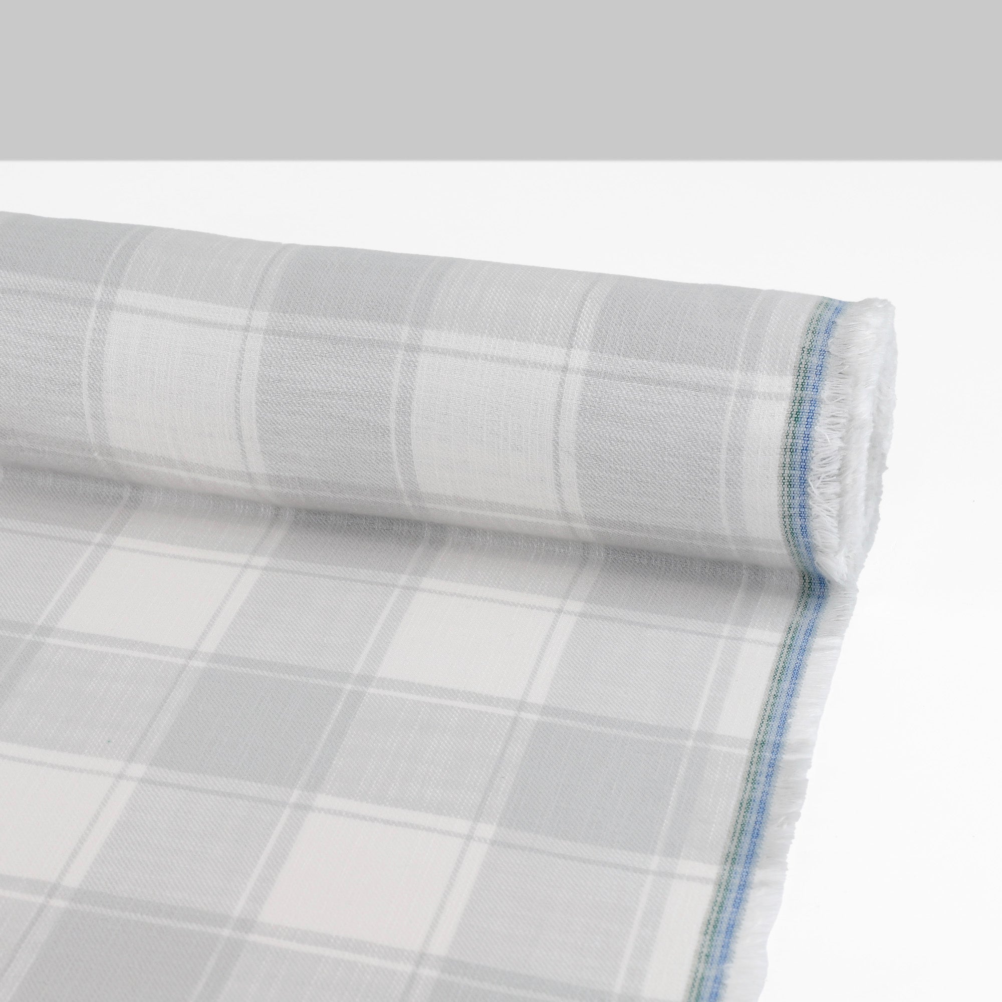 Brushed Plaid Cotton - Snow