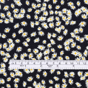 Daisy Pop Organic Cotton Lawn - Black Multi