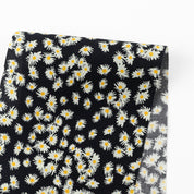 Daisy Pop Organic Cotton Lawn - Black Multi