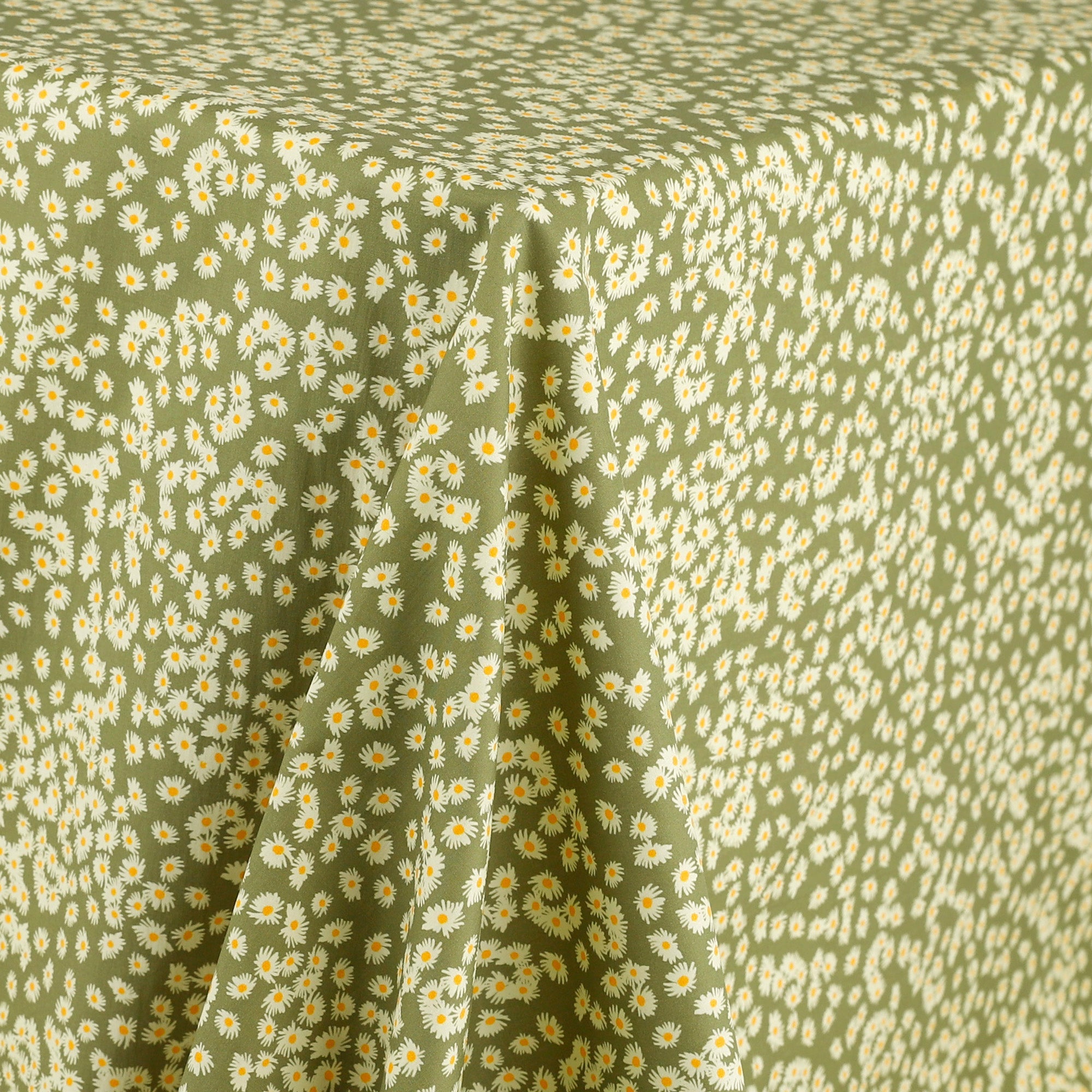 Daisy Pop Organic Cotton Lawn - Grass