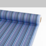 Multi Stripe Stretch Cotton Sateen - Dusk
