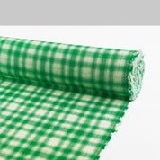 Cotton/Poly Check - Kelly Green