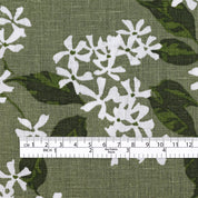 Star Jasmine Floral Linen - Sage