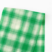 Cotton/Poly Check - Kelly Green