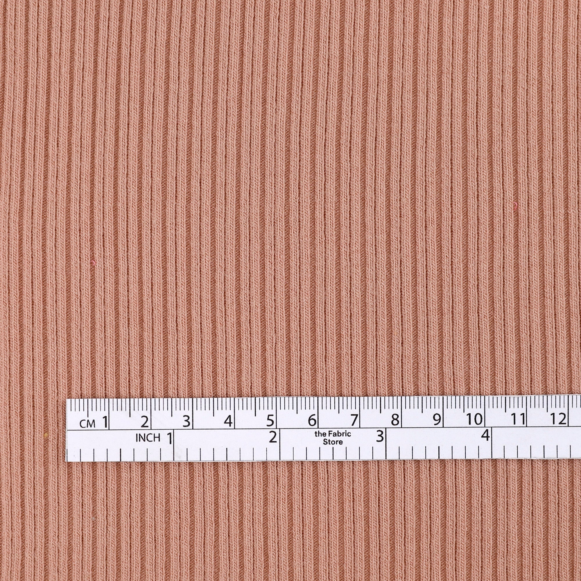 Lyocell / Organic Cotton Stretch Rib - Almond Rose