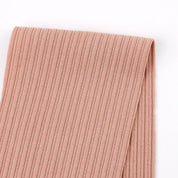 Lyocell / Organic Cotton Stretch Rib - Almond Rose