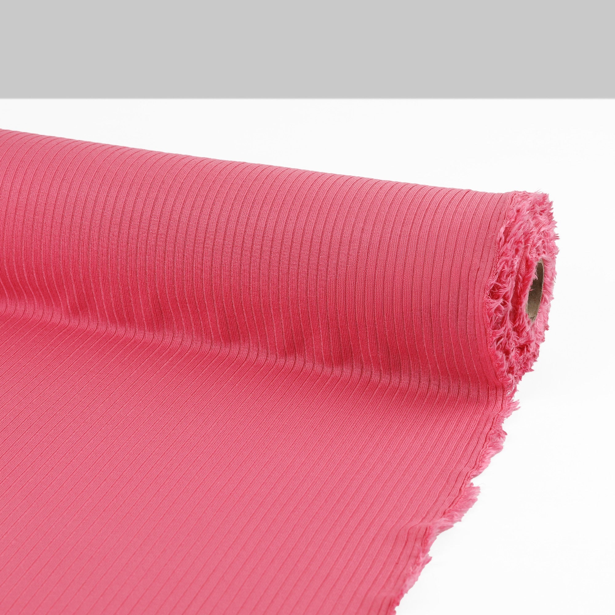 Soft Tencel Stretch Rib - Flamingo