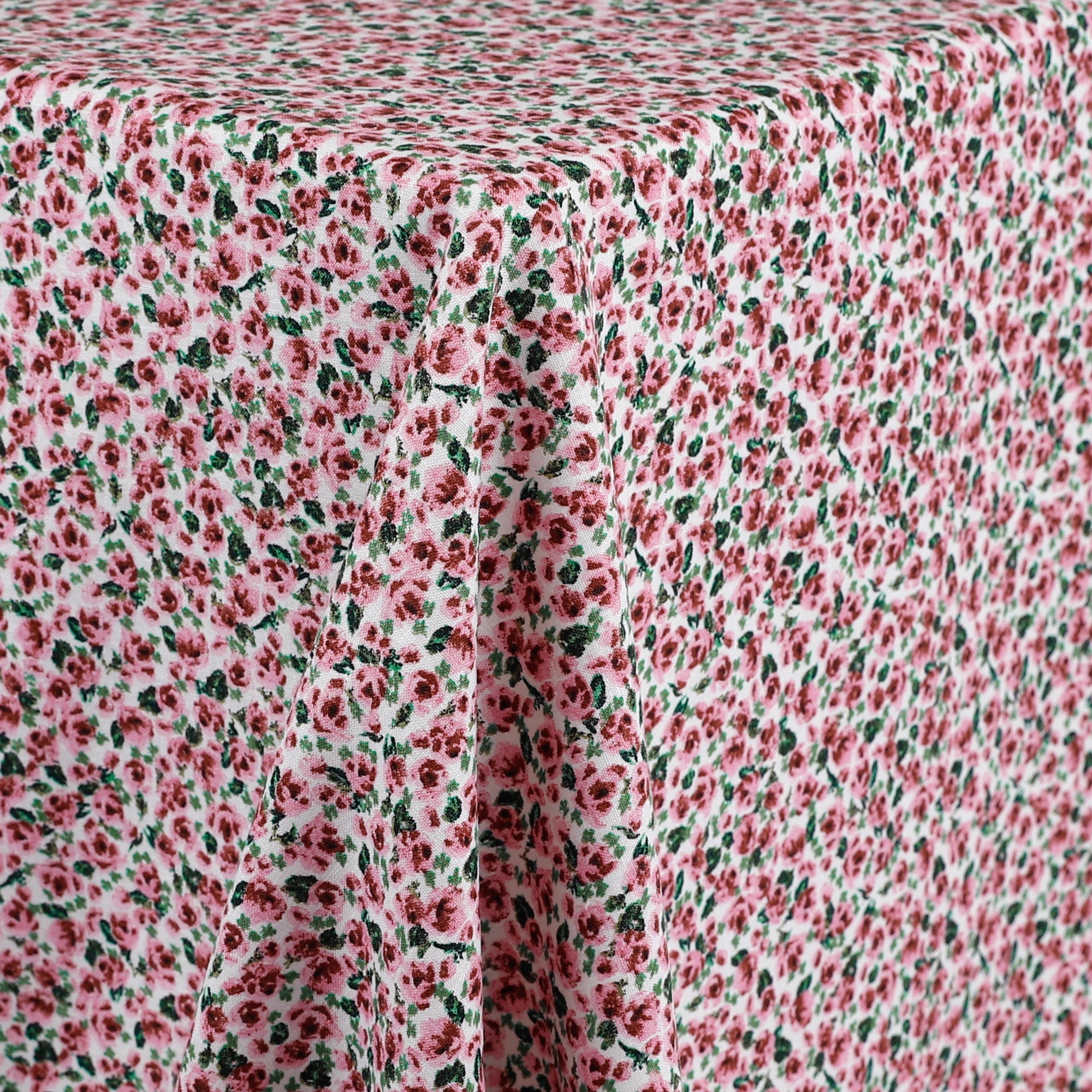 Prairie Floral Stretch Linen/Cotton - Bubblegum