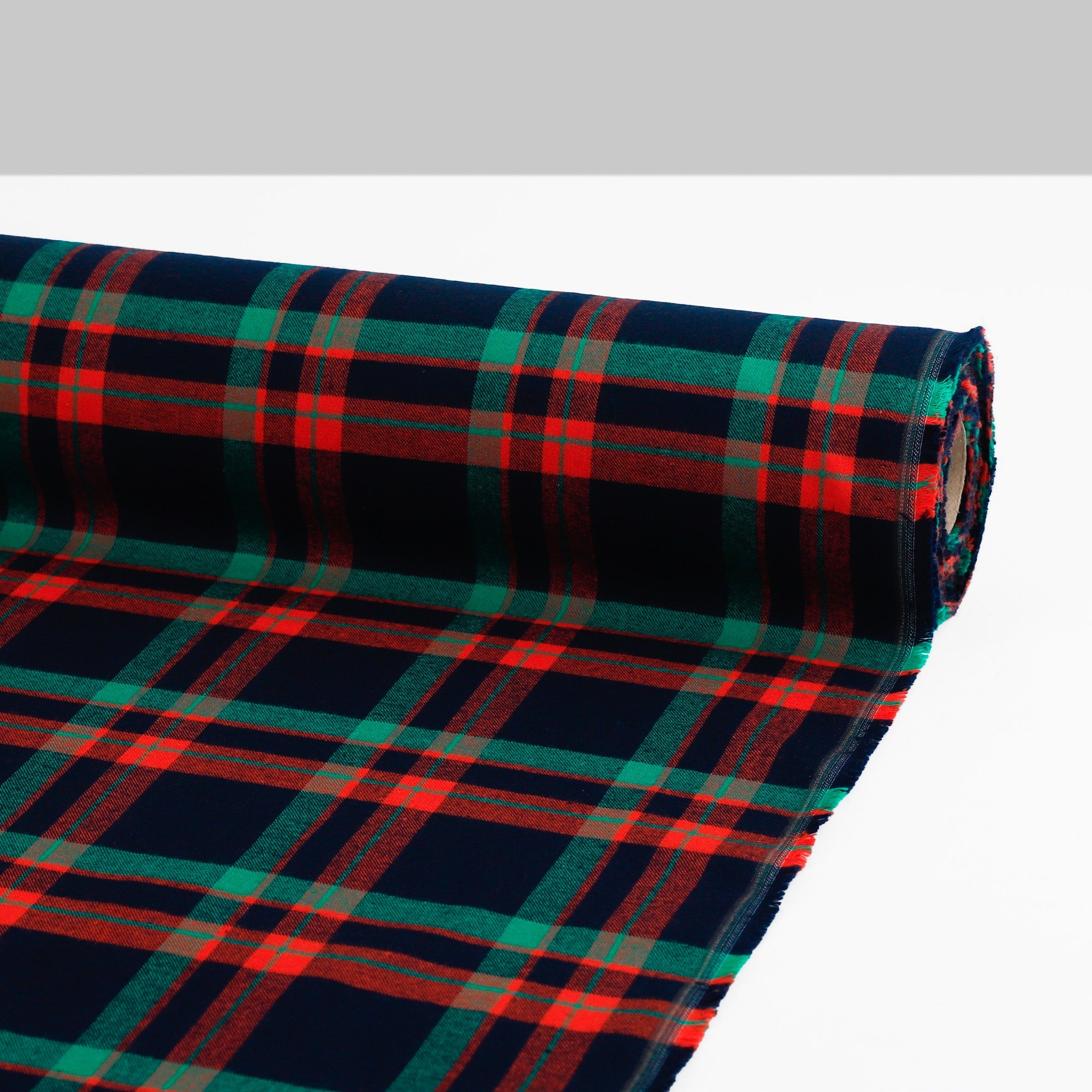 Brushed Cotton Plaid - Black Mix