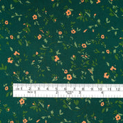 Spring Blooms Silk Satin - Malachite