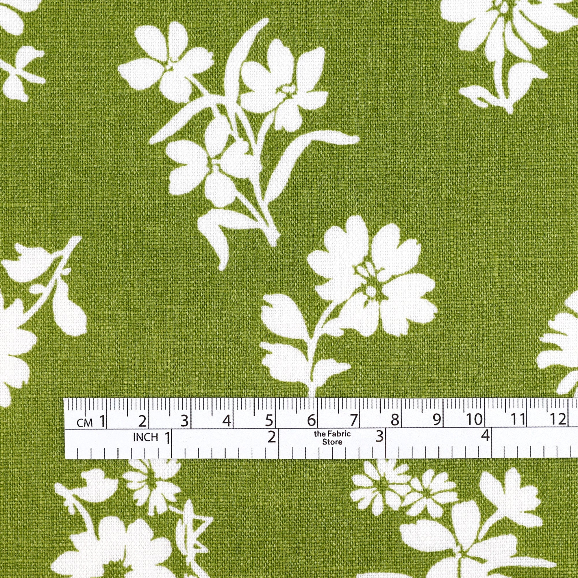 Spring Daisy Linen - Grass