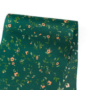 Spring Blooms Silk Satin - Malachite