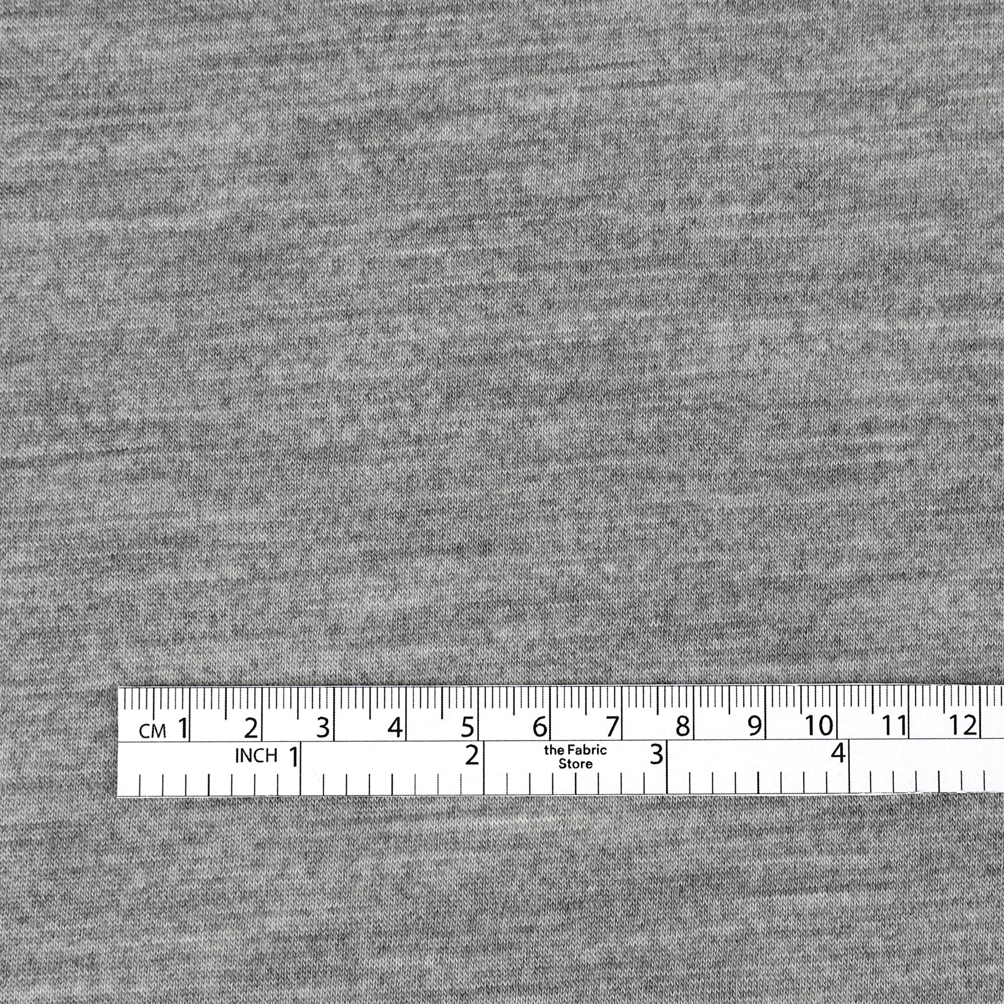 Pure Merino Jersey - Grey Marle