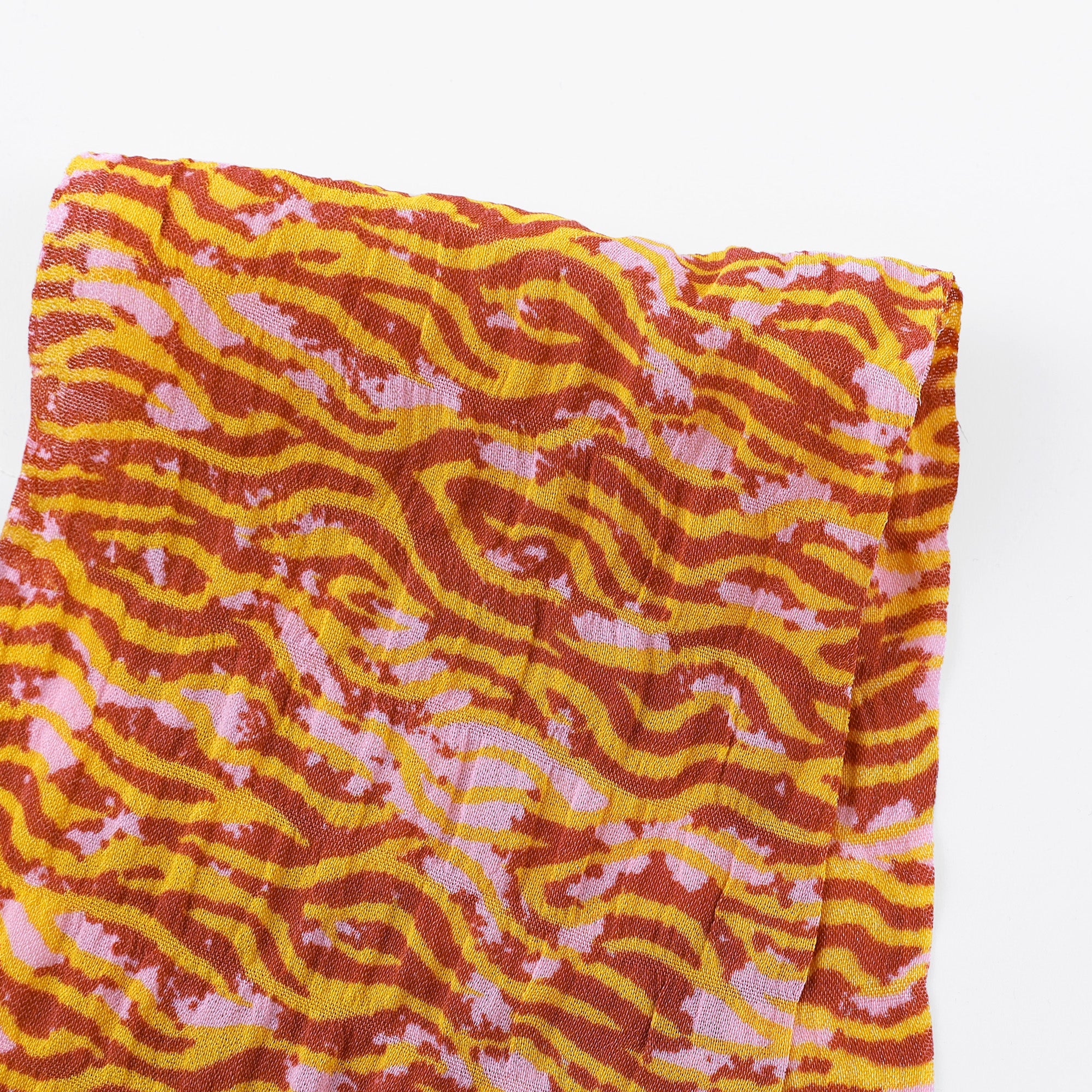 Crinkle Viscose Crepe - Gold Mirage