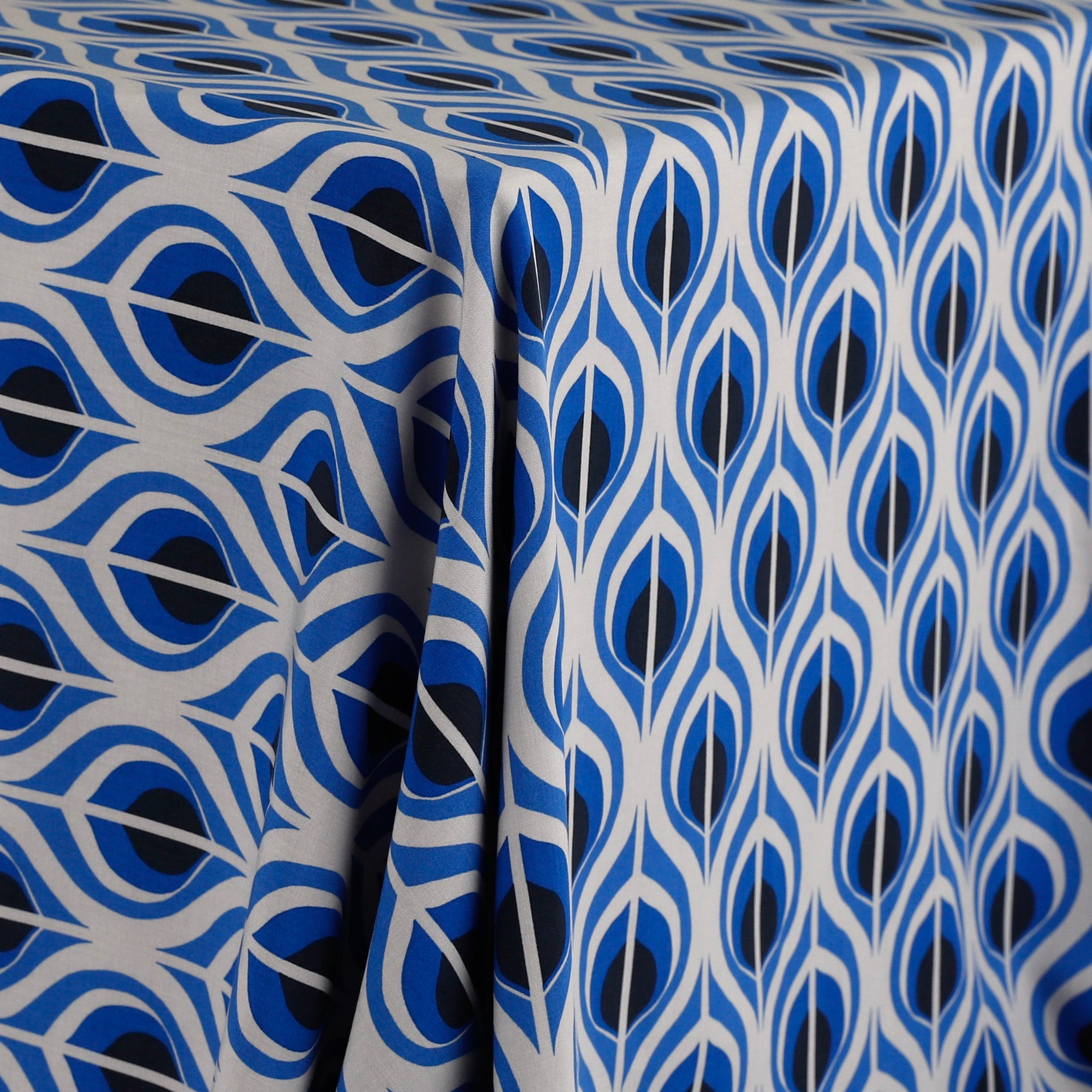 Retro Rayon Challis - Blue Eyes