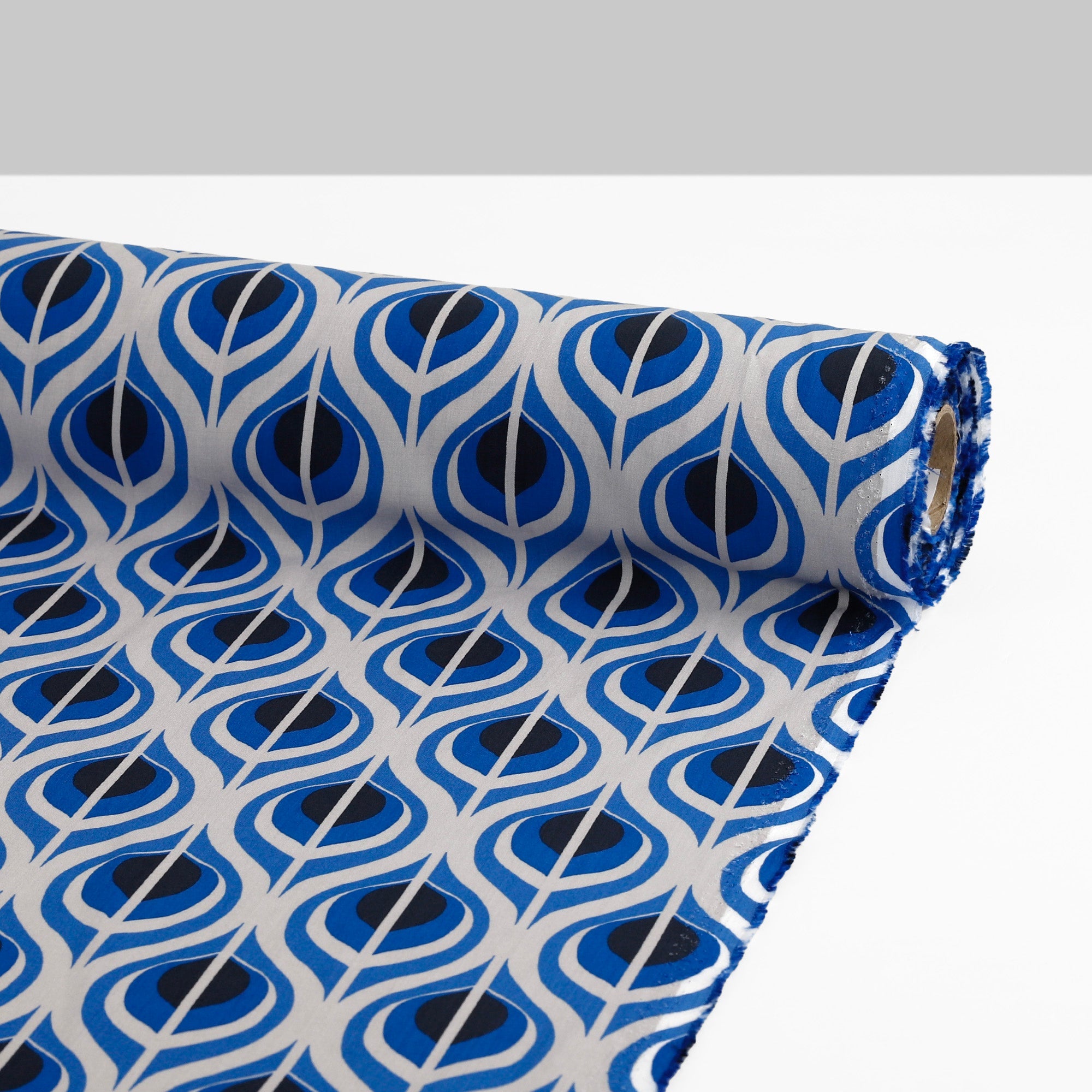 Retro Rayon Challis - Blue Eyes