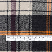 Brushed Cotton Plaid - Grey Mix