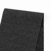 Twill Stretch Knit Coating - Charcoal