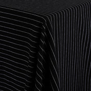 Cotton Diagonal Stripe Jersey - Black/White