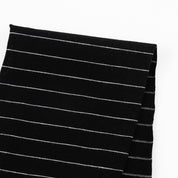 Cotton Diagonal Stripe Jersey - Black/White