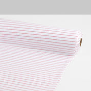 Cotton Diagonal Stripe Jersey - White/Red