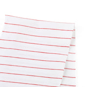 Cotton Diagonal Stripe Jersey - White/Red