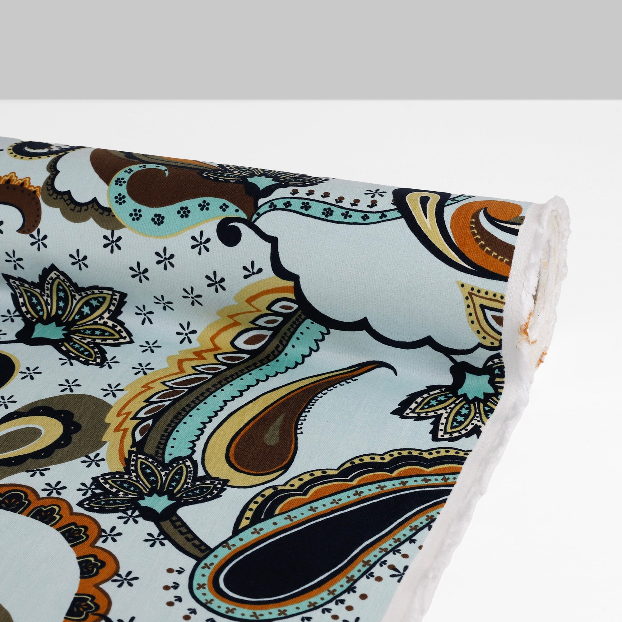Fine Stretch Corduroy - Paisley Dance
