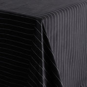 Pinstripe Velveteen - Ebony
